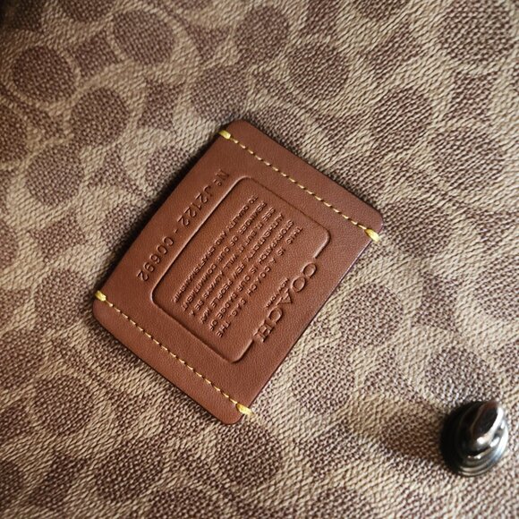 Coach Willow Colorblock Saddle Leather Shoulder Bag - Picture 11 of 11